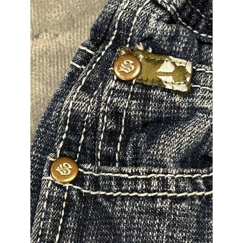 Y2K Boy’s Kid’s Size 6 Jeans Adjustable Waist Preowned Wide Leg - Picture 6 of 11